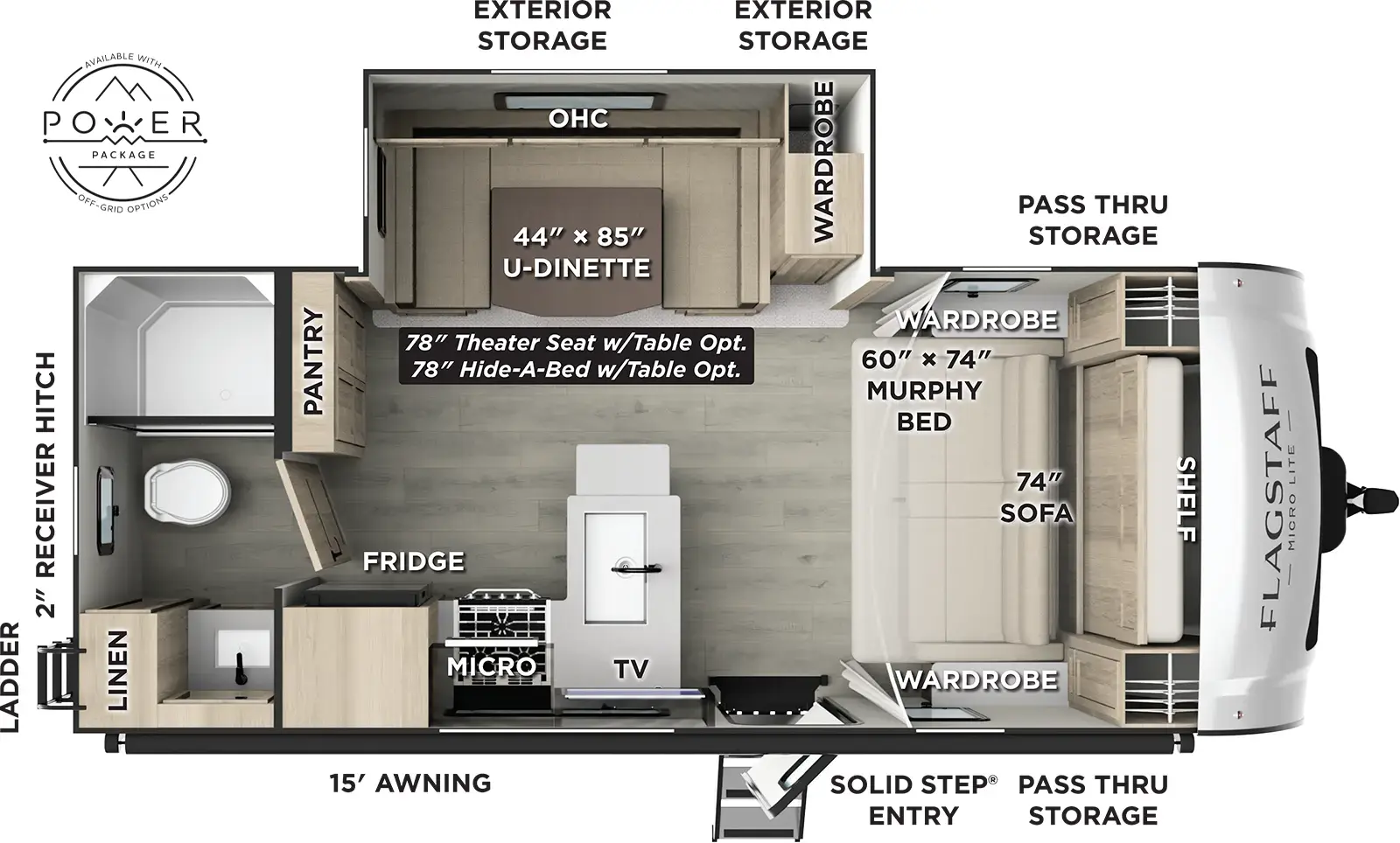 Flagstaff Micro Lite 22SQS Floorplan